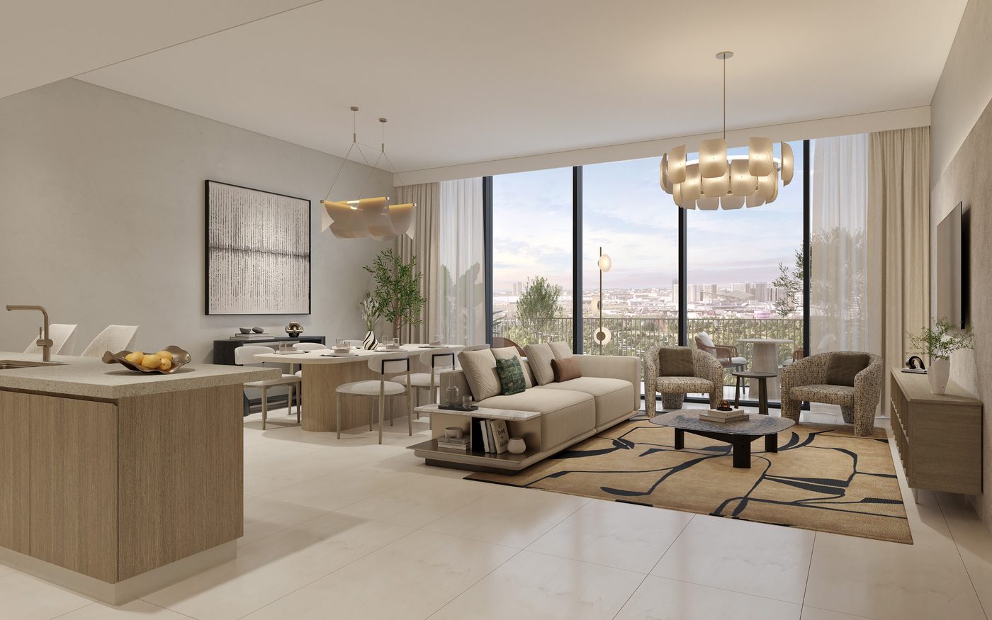 Living space at Roudah Expo Valley